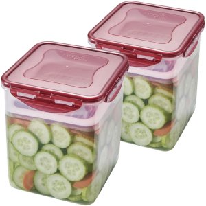 발효 숙성 용기 장아찌 김치 누름 밀폐 용기 박스 사각통 2.6L 2개