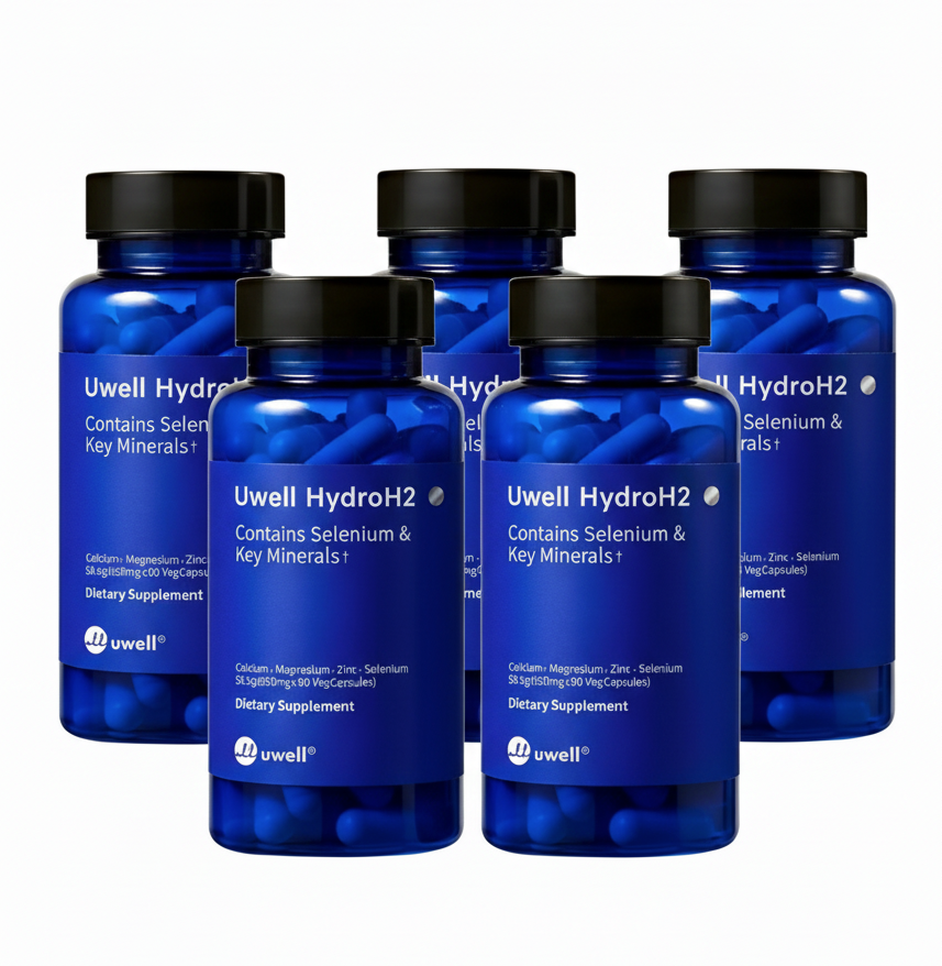 <b>유웰</b> 하이드로H2/<b>유웰</b> 수소캡슐/<b>Uwell</b> HydroH2/수소+미네랄 90캡슐 5병