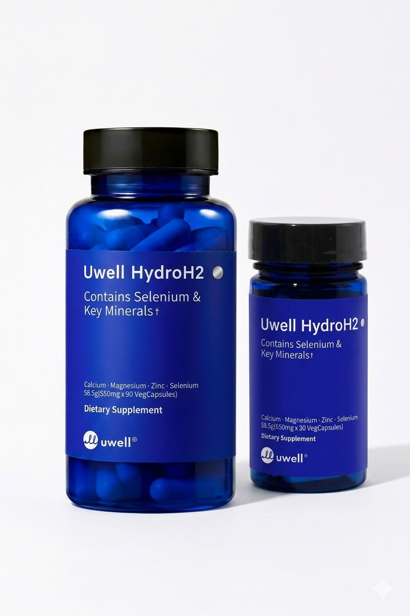 <b>유웰</b> 하이드로H2/<b>유웰</b> 수소캡슐/Uwell HydroH2/티파니수소영양제 120캡슐, 1개