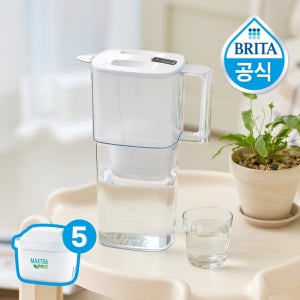 브리타 정수기 리켈리 2.2L 화이트+총 필터 5입