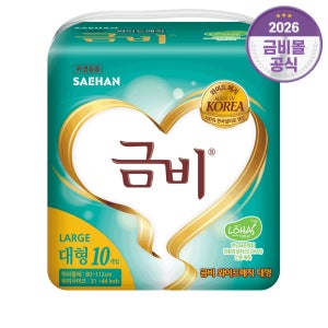 금비 성인기저귀 와이드 매직 겉기저귀 대형, 10개입, 6개