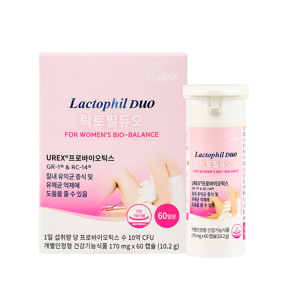 락토필듀오 <b>질유산균</b> 60캡슐, 1개