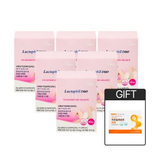 락토필듀오 질유산균 60캡슐, 6개