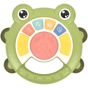 R 오즈토이 개구리 핸들 탬버린 드럼 멜로디 악기 3047 12개월 영어 동요 동물 소리