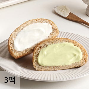 통밀당 부드러운 저당 우유 크림빵 2종 3팩/ 통밀빵 식단관리 피스타치오