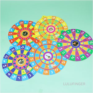 [룰루핑거] 다트판 종이 색상랜덤 15x16.1cm 2E-02-108