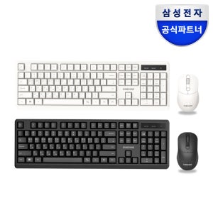 삼성전자 무선키보드마우스세트 SP-R1600 저소음 마우스 사무용 업무용 블랙, 멤브레인
