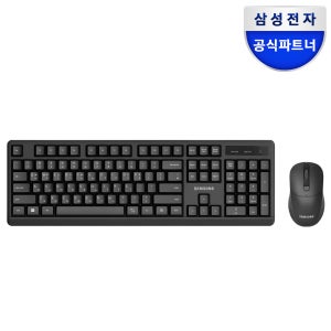 삼성전자 무선키보드마우스세트 SP-R1600 저소음 마우스 사무용 업무용 블랙, 멤브레인