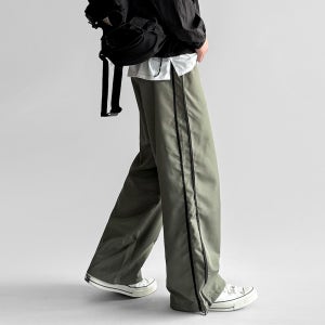 나일론 트랙팬츠 남자 밴딩 봄 가을 바지 와이드트레이닝팬츠