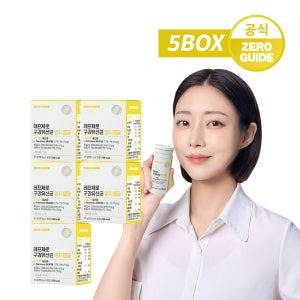 레프제로 구강유산균 엠지 프로바이오틱스 유산균 MG 레몬맛 30정, 5개
