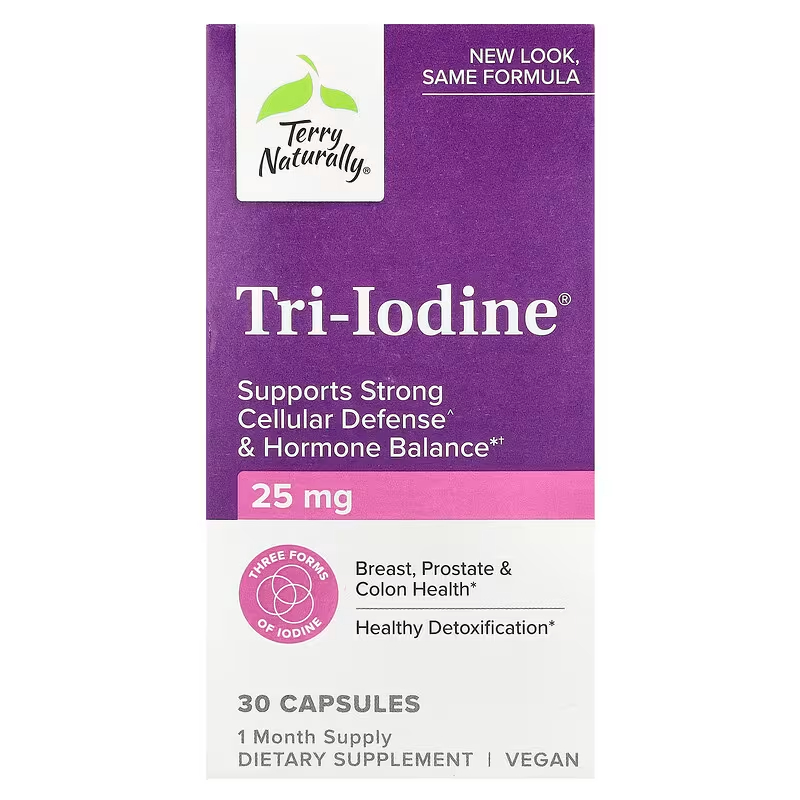 테리내추럴리 트리 <b>요오드</b> Tri-Iodine 25mg 30캡슐 <b>요오드</b>칼륨
