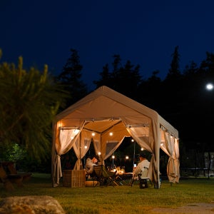 캐노피 대형 천막 몽골 텐트 가제보 장박 테라스 옥상 창고 캠핑 3x3m 풀세트