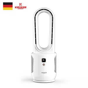 크루거 에어홀 날개없는선풍기 블로어팬 무선 대용량배터리 휴대용 캠핑용 충전식 선풍기 화이트