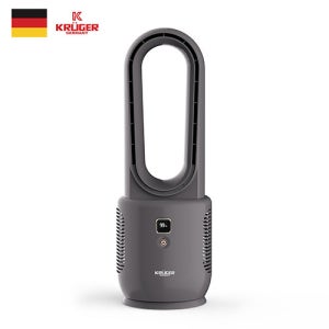 크루거 에어홀 날개없는선풍기 블로어팬 무선 대용량배터리 휴대용 캠핑용 충전식 선풍기 그레이