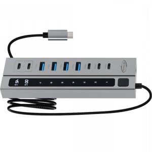 NETmate NM-UBC3145 USB3.2 C타입 9포트 허브 PD충전 2포트