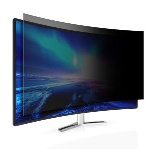 고부기 커브드 모니터 보안필름 프라이버시+블루라이트차단 597x336mm (27인치)