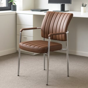 리벳 암체어 홈오피스 가죽 철제 디자인 인테리어 카페 의자