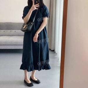 이끼당 귀여움과 단아함 벌룬 원피스