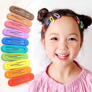 이쁨달다 비타민 똑딱핀 10P 무광 매트 아동 머리핀