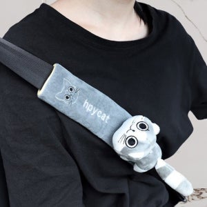 벨카마 샤페이 회색 자동차 차량 안전벨트 커버 카바 싸게 싸개 인형 쿠션 쓸림보호대