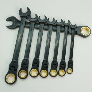 다스트 오픈 플렉시블 기어 렌치 깔깔이 자동 더블 라쳇 스패너 라쳇렌치 8pcs