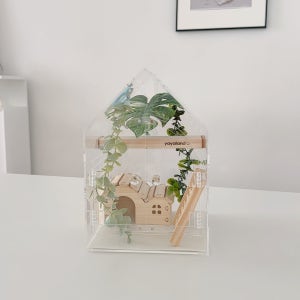 야야 홈 케이지 도마뱀 아크릴 사육장 크레스티드게코 파충류 크레 2030(케이지 단품)