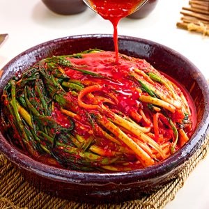 전라도식 프리미엄 쪽파김치 2kg 수입 파김치 대용량 식당용