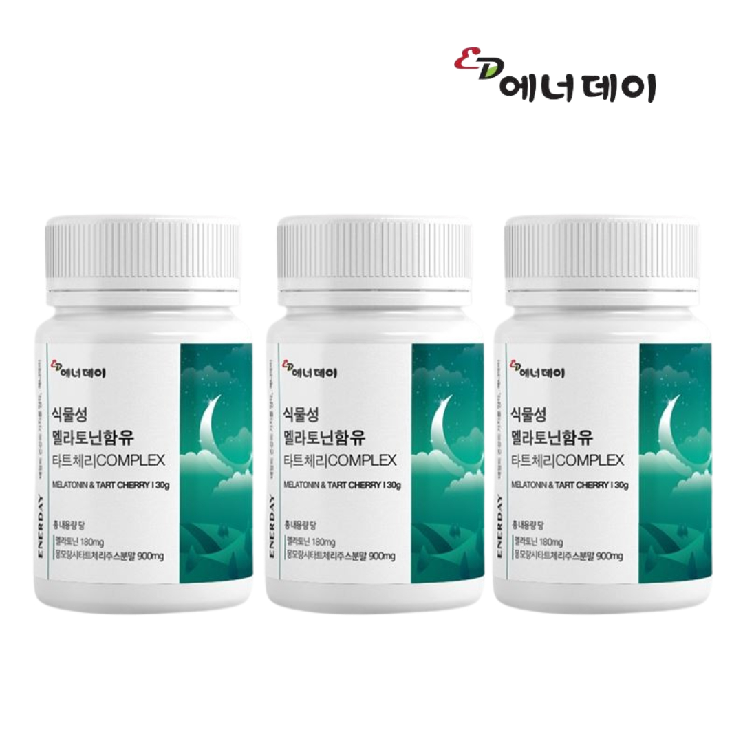 <b>에너데이</b> 식물성 멜라토닌 함유 타트체리 30g 3박스
