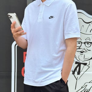 (국내매장판) 나이키 클럽 반팔 무지 남성 오버핏 폴로 카라 PK 티셔츠