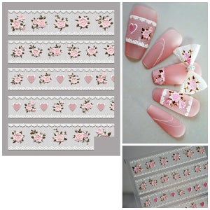 5D 로즈패치 네일 스티커 젤네일아트재료