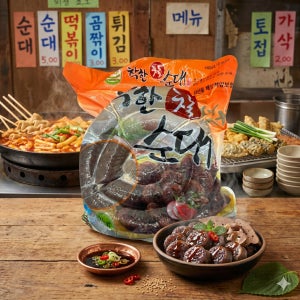 순대 2K 분식 볶음 떡볶이 튀김 간식