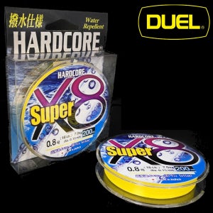 듀엘 하드코어 슈퍼 X8 8합사 200m 5색 옐로우 0.6호