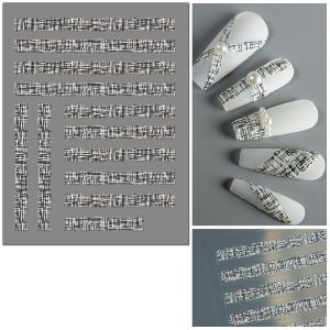 5D 체크패치 네일스티커 젤네일아트재료