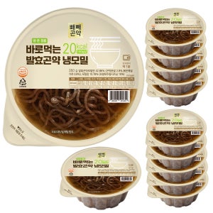 국물까지 다먹어도 79kcal 바로먹는 발효곤약 냉모밀 350g, 12개