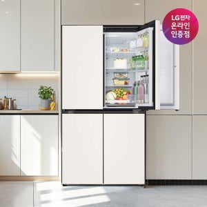 LG 매직스페이스 4도어 냉장고 870L 1등급 네이처 베이지(T875MEE111)