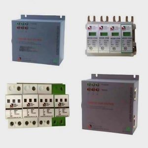 [고려전기]서지보호기 삼상4선식 SPD 낙뢰피해예방 직결 딘레일 박스형 40kA 80kA