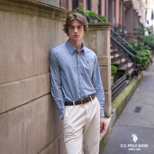 클래식핏 코튼 옥스포드 셔츠 남성 MP23-SH401