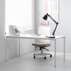 E0자재 횸 학생 책상 테이블 1600x600mm, 화이트 HM1959