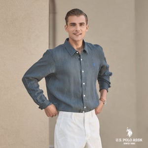 여름 긴팔 린넨셔츠 남성 MP23-SH105