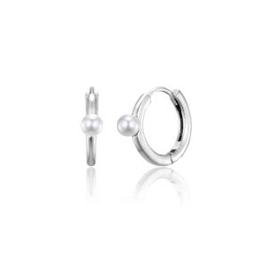 925silver 포그 진주 원터치 링 귀걸이