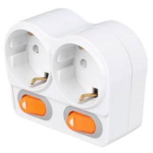 신성전기 (국산 멀티탭) - 개별 2구 탭 스위치 멀티탭 (16A 250V)