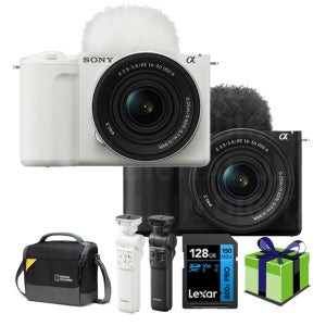 소니 ZV-E10M2 SELP16502 렌즈킷 GP-VPT2BT 그립외 128G 내셔널가방