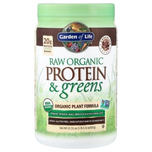 (아이허브) 가든오브라이프 RAW 단백질 및 채소 식물 포뮬라 초콜릿 카카오 610g(21.51oz)
