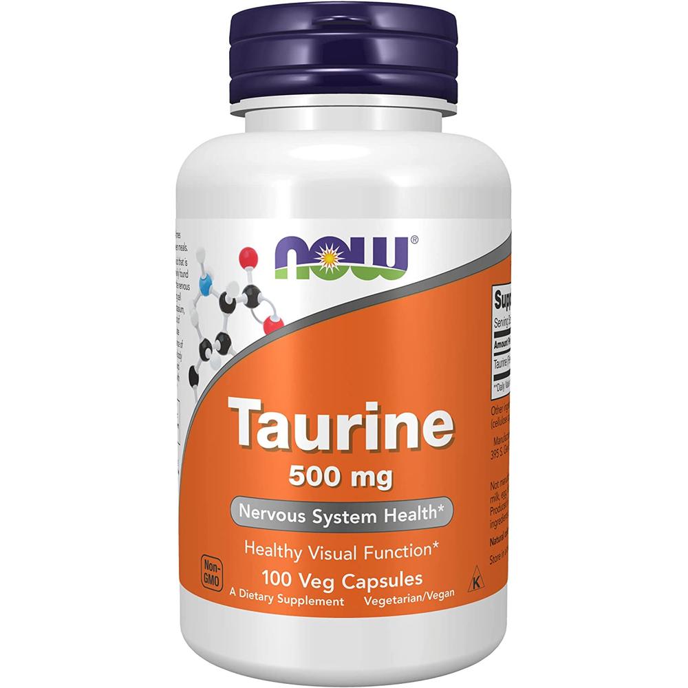 나우푸드 <b>타우린 500mg</b> 캡슐 100정 NOW Taurine