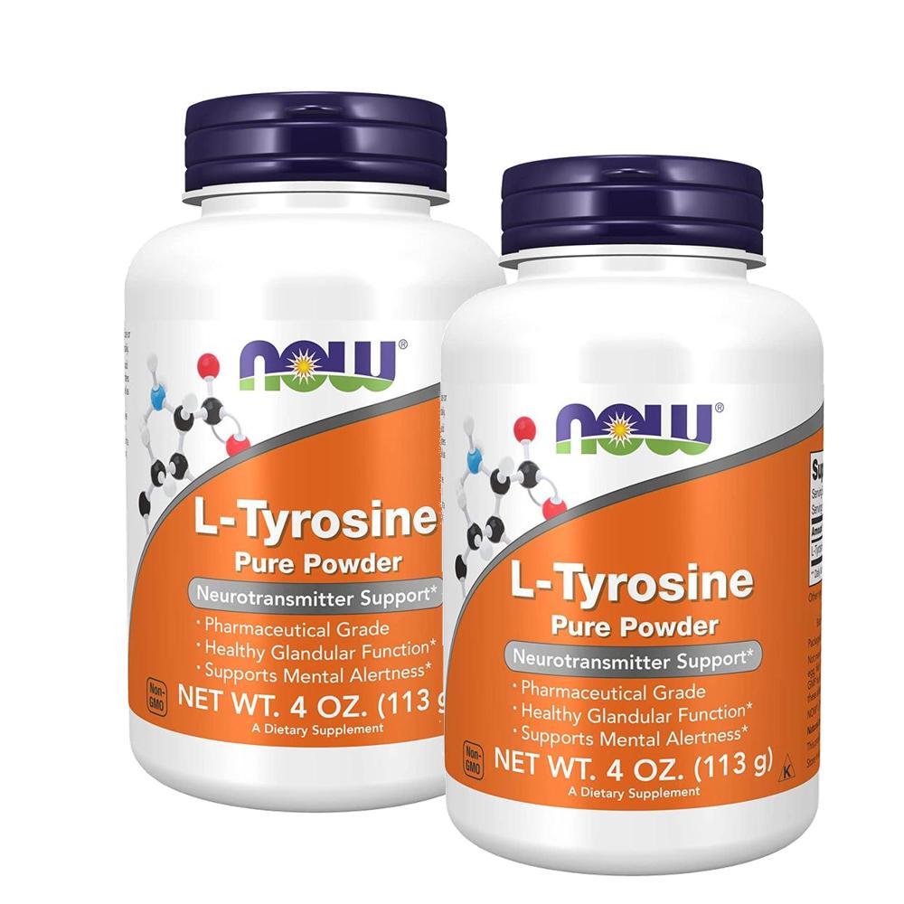 나우푸드 엘<b>티로신 퓨어 파우더</b> 113g 2개 NOW L-Tyrosine