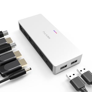 넥스트유 KVM스위치 HDMI 2:1 컴퓨터 노트북 모니터 화면전환 v2.0 4K60Hz