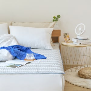 듀라론 냉감패드 싱글 더블 여름 침대 고정밴드