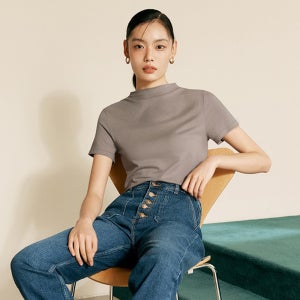 [5종세트] 하프슬리브 모달 티블라우스