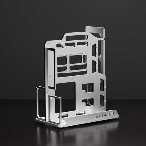 컴퓨터 본체 케이스 오픈 조립식 DIY 보드 ATX 수냉식 실버A섀시-360브래킷없음
