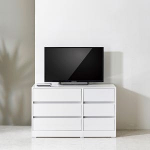 미니 서랍장 E0 985mm, 3단, 화이트